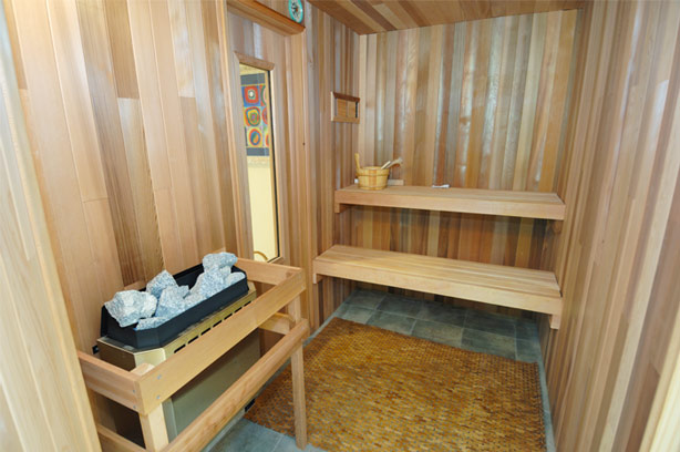 Relax and unwind in your new sauna designed and constructed by Westmount Builders